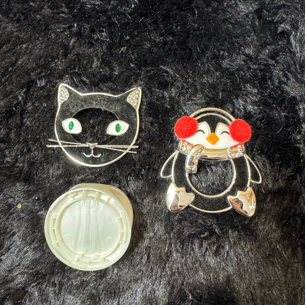 Bath & Body Works Scentportable Car Air Freshener Vent Clips - Cat & Penguin